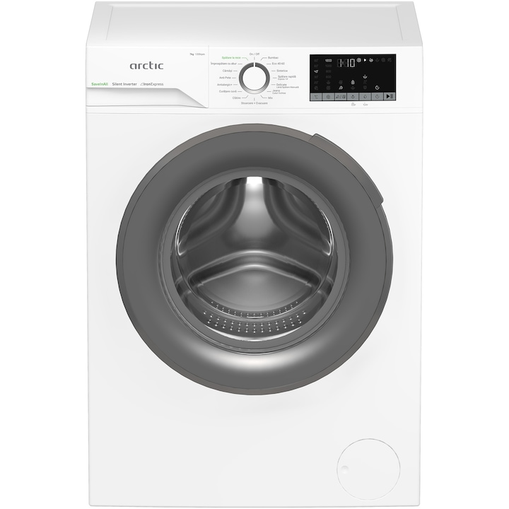 Пералня Arctic APLM2WFSU27211W, 7 кг, 1200 об/мин, Клас A, Motor Silent Inverter, ExtraSteam, Recycled Tub, Steam, Child Lock, Add-In, Бял