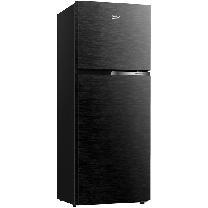 Beko RDNT401I40SWBN, Hűtő, kétajtós 375 l, NeoFrost Dual Cooling, HarvestFresh, NutriFreeze, Kijelző érintésvezérlés, No Frost Freezer, E energiaosztály, M 172 cm, Fekete