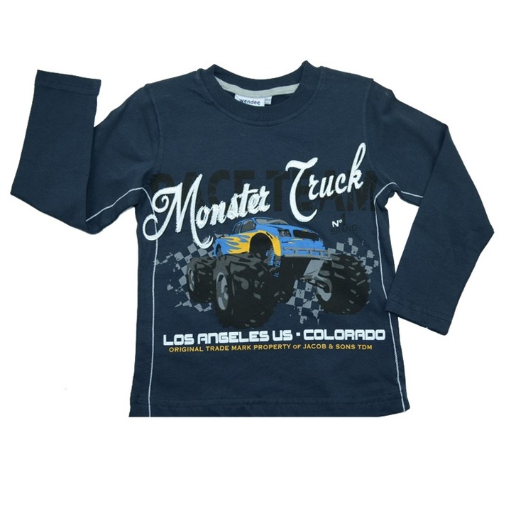 Bluza cu maneca lunga pentru baieti Wendee DS101116-1B-122, Bleumarin 122 CM