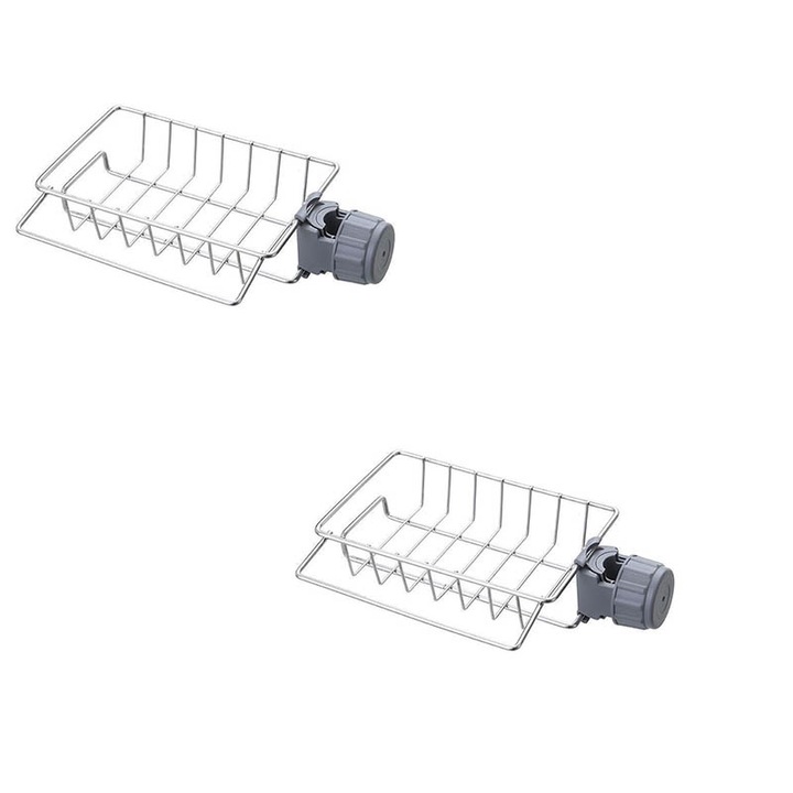 Комплект от 2 държача за съхранение на кран, Sunmostar, Неръждаема стомана, Сребрист