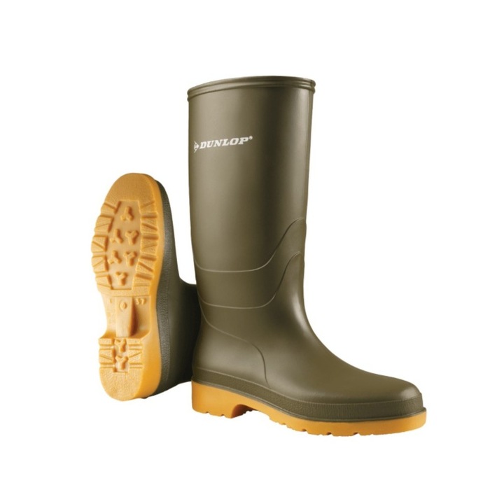 Biztonsági csizma, Dunlop Dull, PVC, vízálló Green 41