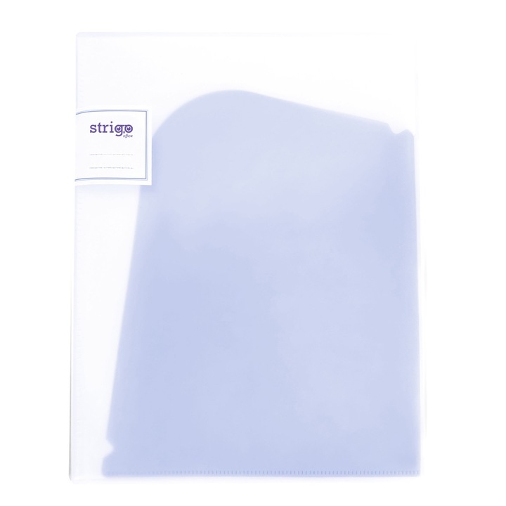 Mapa organizatoare STRIGO pentru documente A4/A3, cu 6 compartimente, albastru