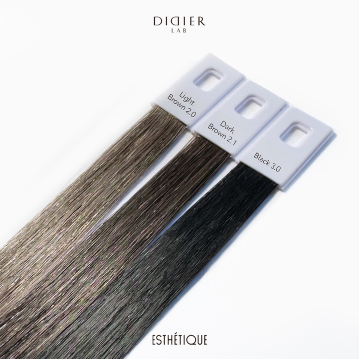 Set Didier Lab Esthétique Vopsea pentru sprancene si gene Dark Brown+Crema Activatoare Pentru Vopsea 3%