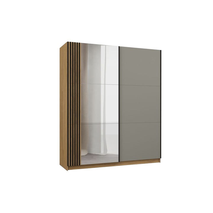 Dulap dressing cu oglinda, Axel, C03, L 180,6 x A 59,9 x H 212 cm