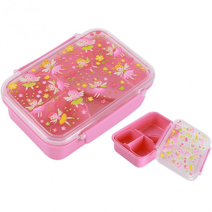 Cutie pentru alimente, iTotal, cu separator si tacamuri, zane, fara BPA