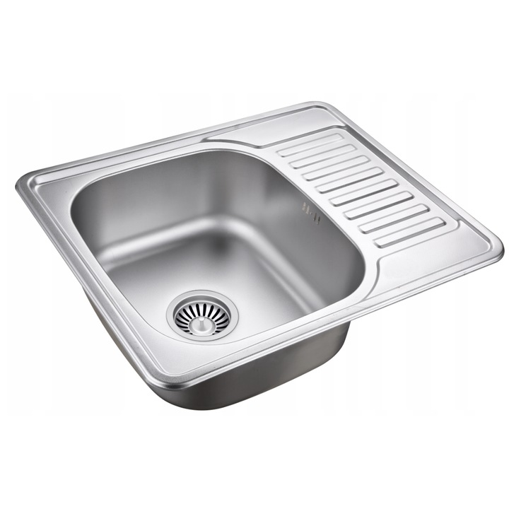 Chiuveta de Bucatarie Quadron KEVIN 116 Otel Lenjerie Argintie 58x48 cm