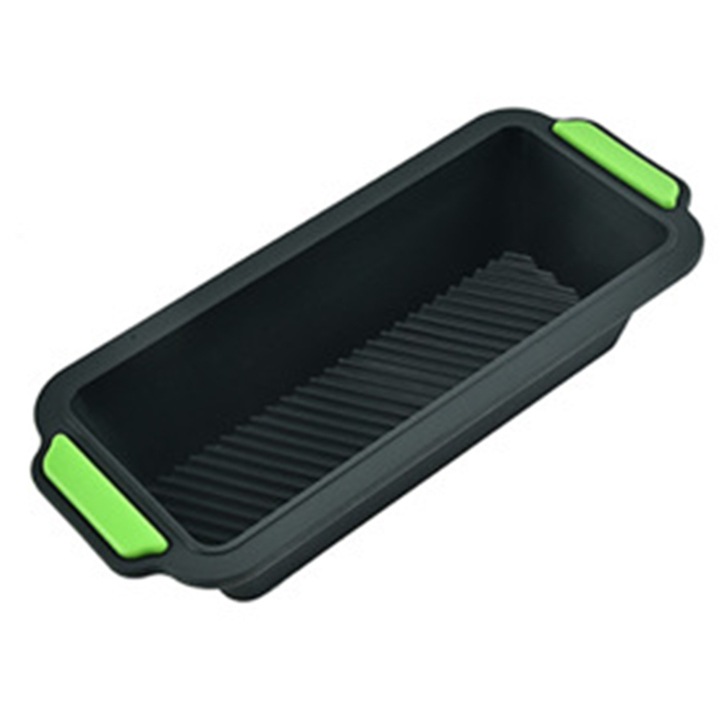 Sütőlap, szilikon, 29,2x12,8 cm, tapadásmentes, fekete