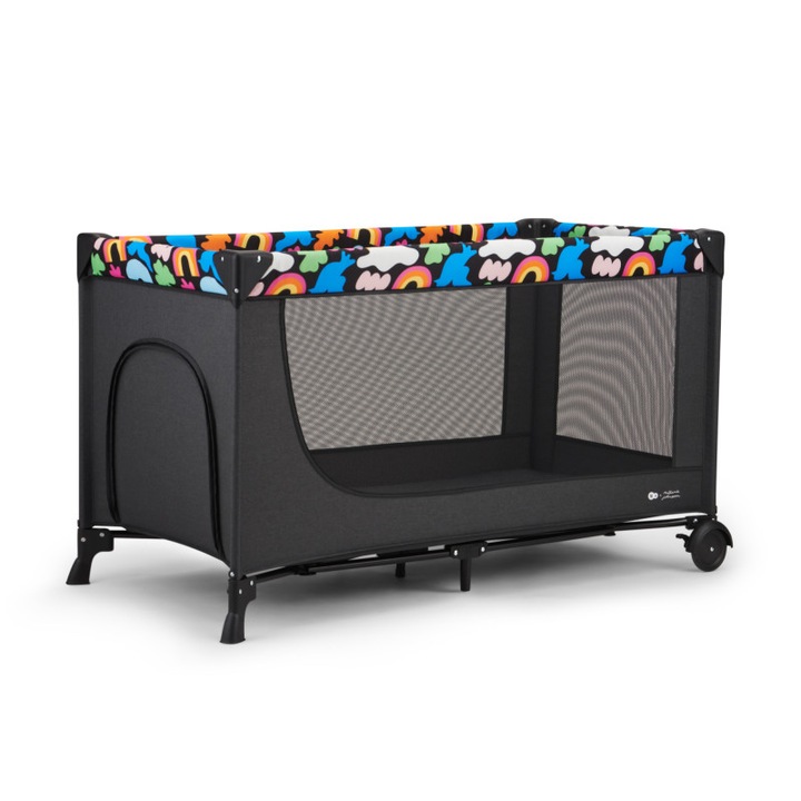 Hordozható ágy babáknak Kinderkraft JOY 2, Happy Shapes