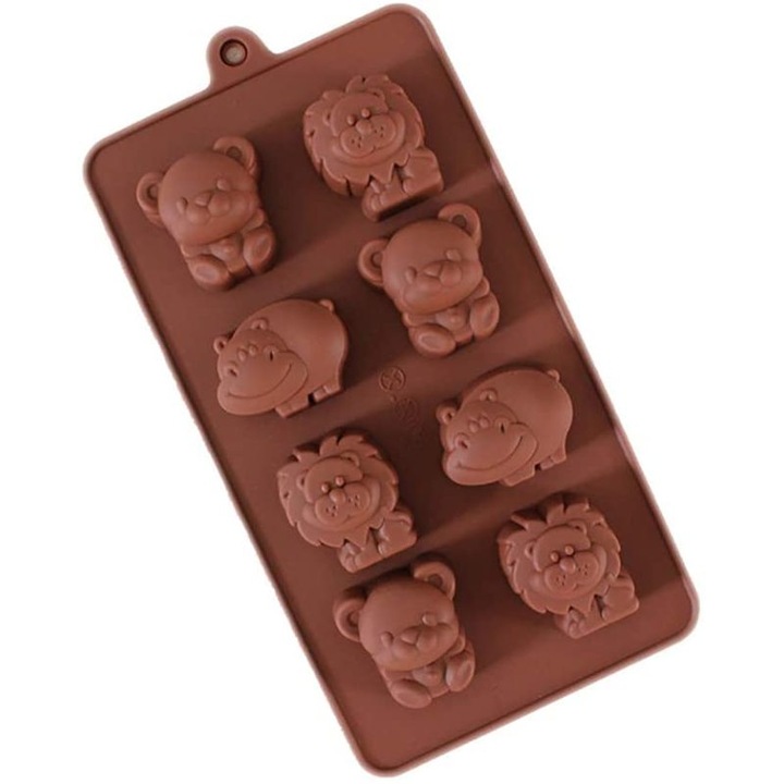 Set 2 forme de copt din silicon, Cozevdnt, 22x11.2x2 cm, Maro