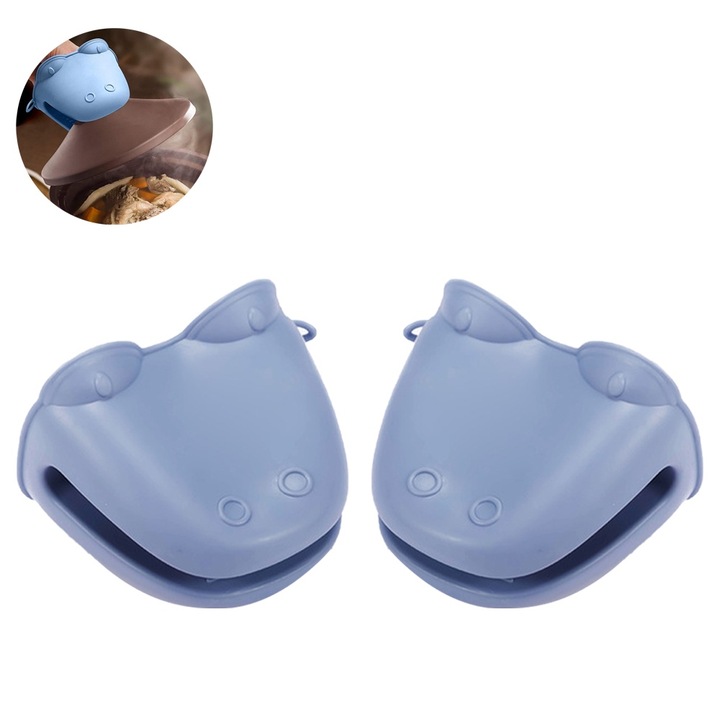 Hőálló szilikon sütőkesztyű, 30x15 cm