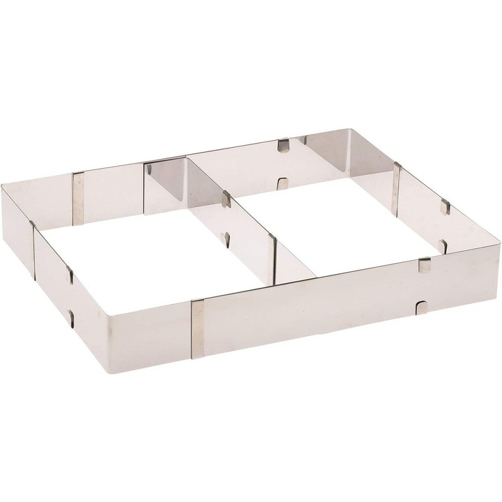 Kihúzható sütőlap készlet, rozsdamentes acél, ezüst, 2 darabos