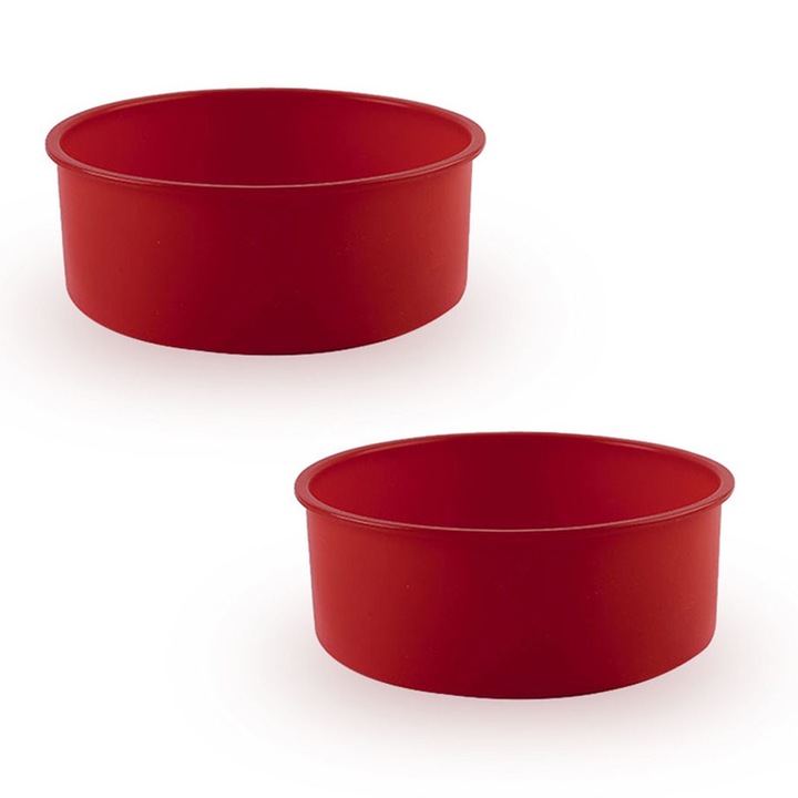 Kerek szilikon sütőlap, 2 db-os készlet, 8 hüvelyk, újrafelhasználható, hőálló, BPA-mentes