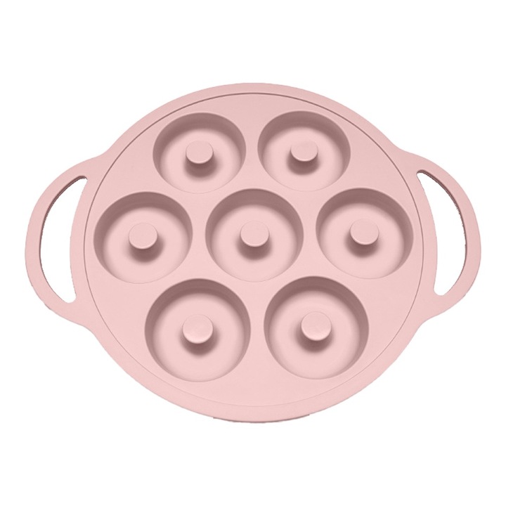 Szilikon sütőlap fánkokhoz, rózsaszín