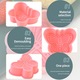 Set 10 forme prajituri din silicon, Longziming, 8x7x2.5cm, multicolor