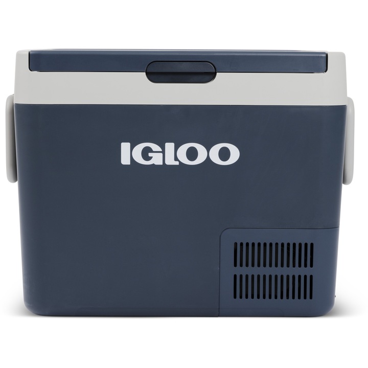 Хладилна кутия с компресор Igloo ICF40, 12/24/230V, 40 л, Син/Сив