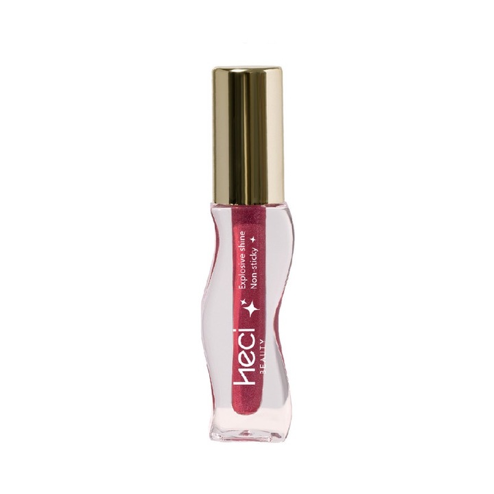 Luciu de buze, HECI BEAUTY, efect stralucitor, Dahlia Shimmer, 2.25ml