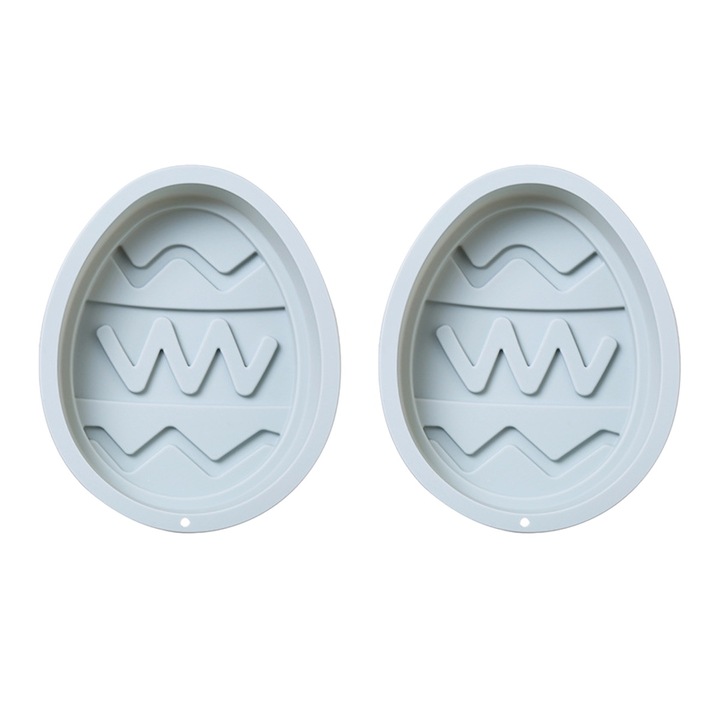 Set 2 forme din silicon Cozevdnt, pentru sapun si prajituri, albastru, 19.9x16.4x4.3cm
