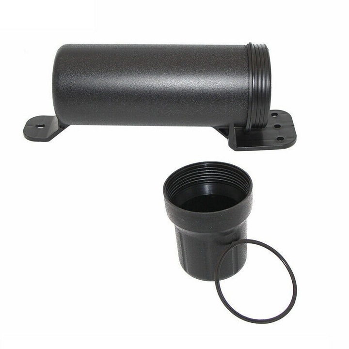 Водоустойчива кутия за съхранение на мотоциклет Sunmostar, пластмаса, черна, 315 мм