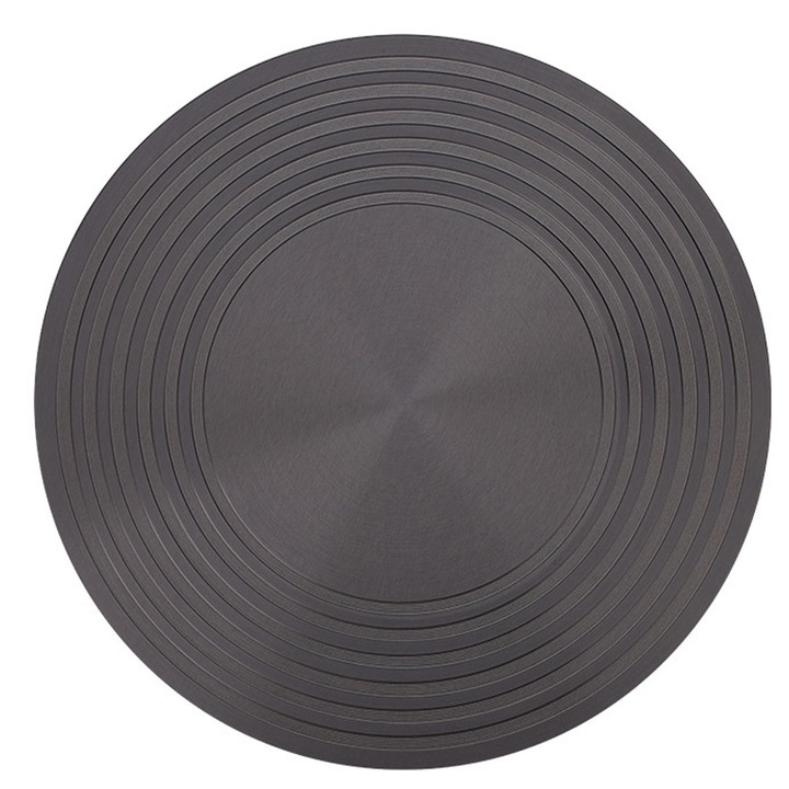 Difuzor de caldura pentru aragaz, tava de dezghetare din aluminiu anodizat ranforsat, creeaza o suprafata plata de gatit, elimina punctele fierbinti din tigai, distribuire uniforma a caldurii pentru adaptorul pentru aragaz (240 mm*4 mm) Enforose