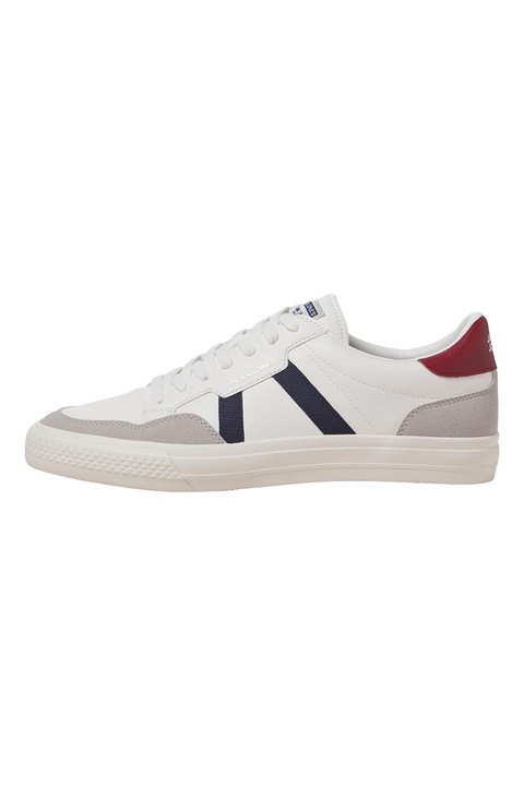 Jack & Jones, Sneaker kontrasztos részletekkel, Fehér/Szürke/Tengerészkék, 44