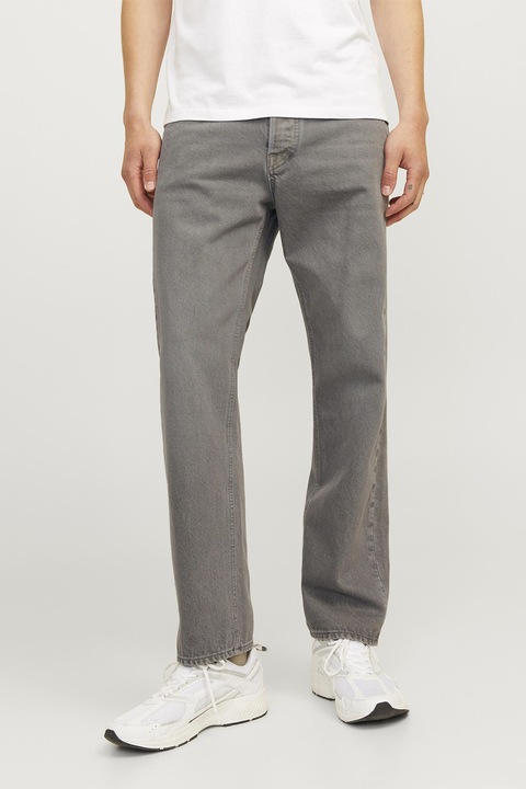 Jack & Jones, JJICHRIS JJCOOPER AM 900 relaxed fit farmernadrág, Melange szürke