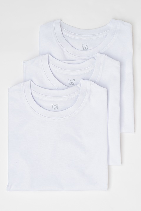 Jack & Jones, Organikuspamut póló szett - 3 pár, Fehér