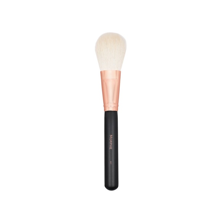 Pensula pentru pudra Morphe R7, conica, par natural, pentru obraji