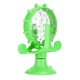 Jucarie interactiva pentru pisici, AMRNUGL, plastic, pentru recompense, rotativa, verde, 13.2x7.4x16.3cm