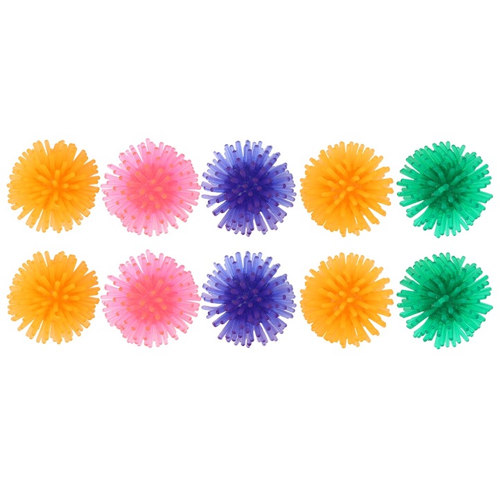 10 db színes golyós készlet macskáknak, TPR, 3,5 cm