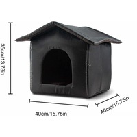 Culcus exterior pentru pisici, impermeabil, design compact, material Oxford, M