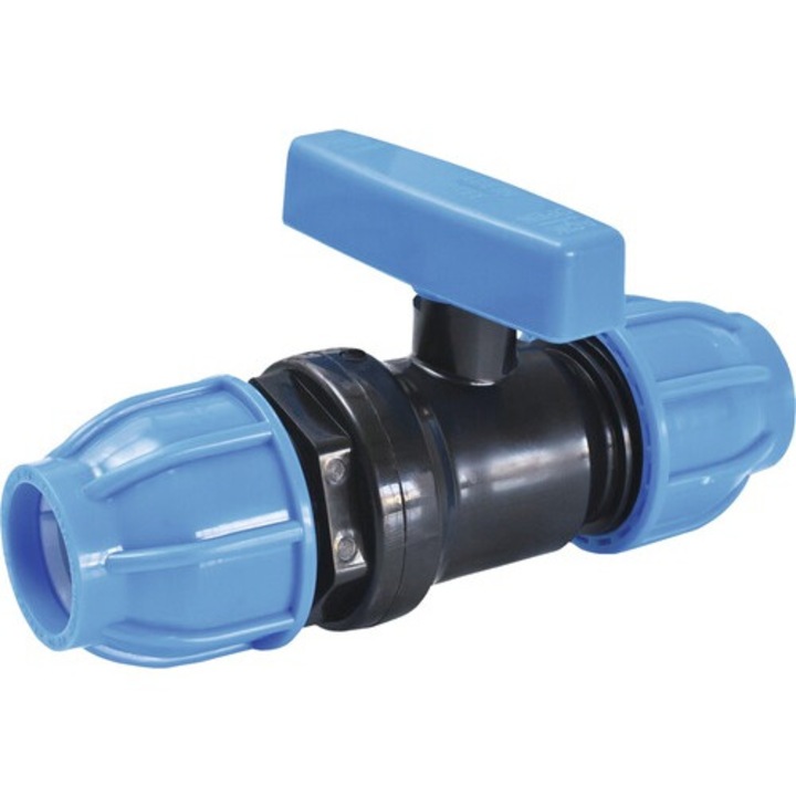 Robinet compresiune din polietilena mufa-mufa 20x20 mm