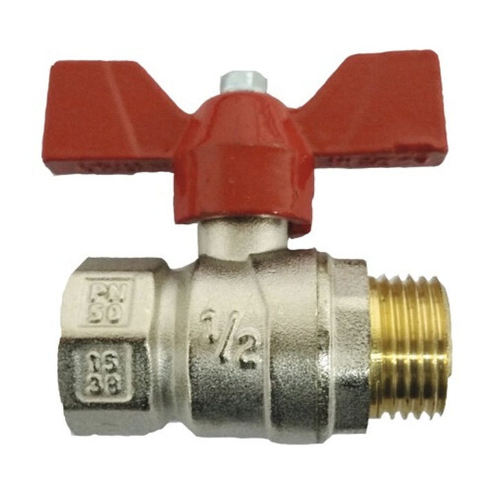 Robinet Cu Sfera Si Fluture, Filet Interior-exterior 1/2”