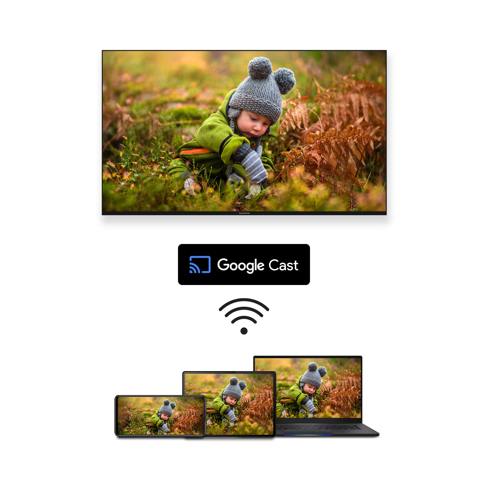 Televizor Thomson 75UG5C14 189 cm, 4K, Televizor Google Smart UHD