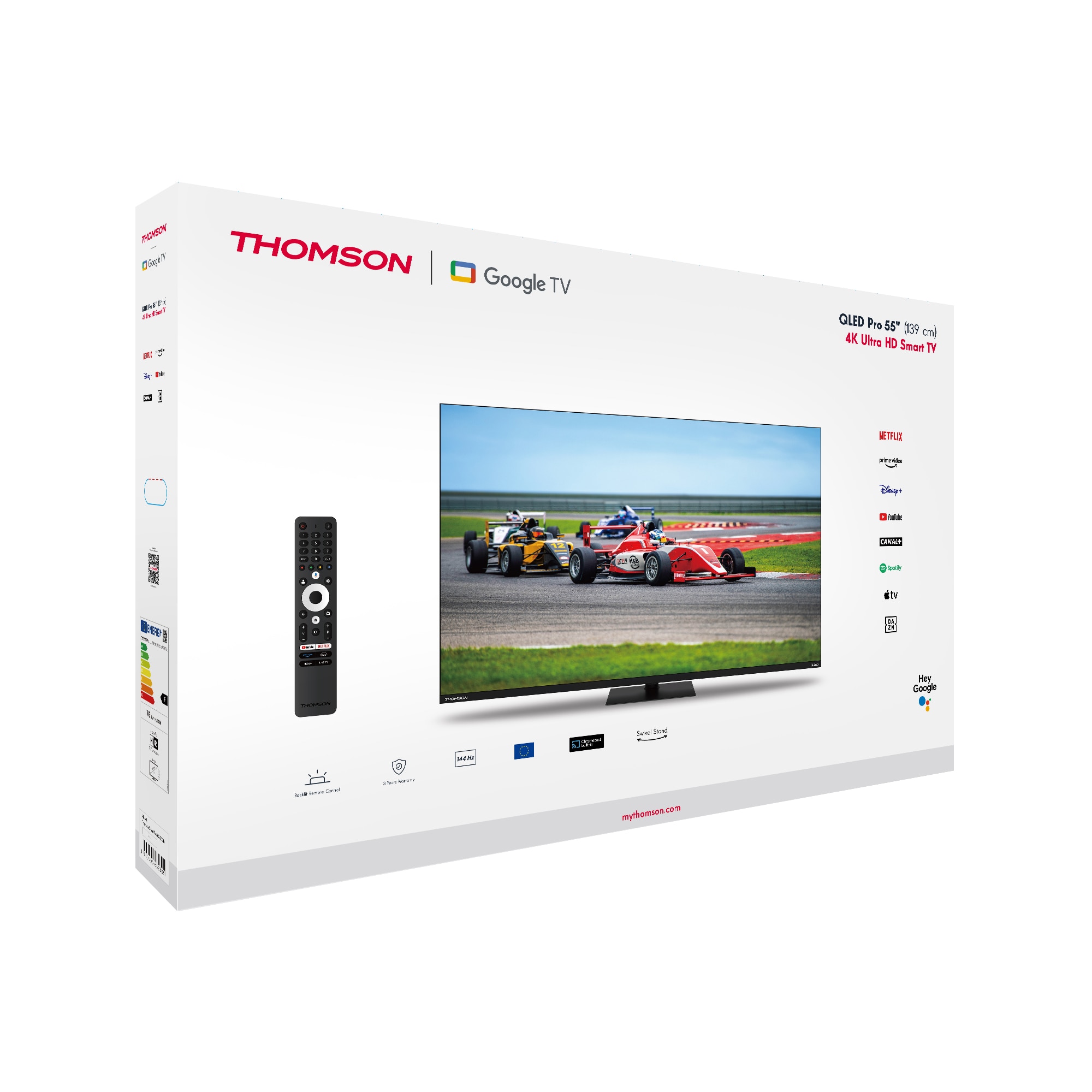 Televizor Thomson 55QG7C14 139 cm, 4K, Smart QLED Pro Google Televizor 144Hz