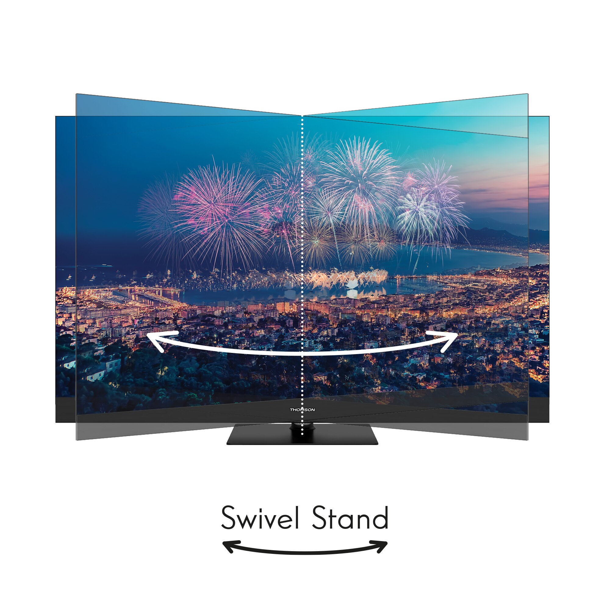 Televizor Google Thomson 55QG6C14 139 cm, 4K, Smart QLED Plus cu difuzor frontal