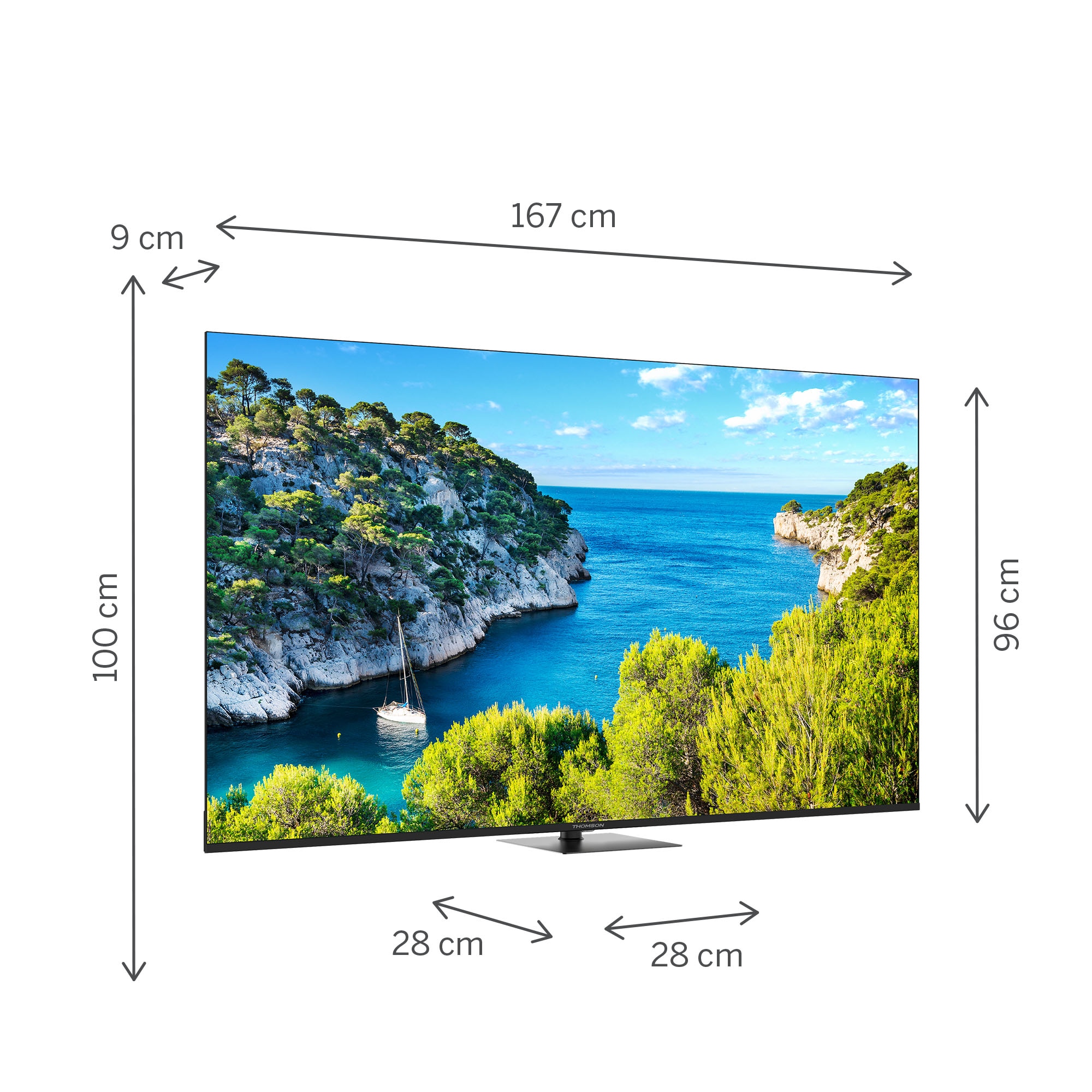 Televizor Thomson 75UG5C14 189 cm, 4K, Televizor Google Smart UHD