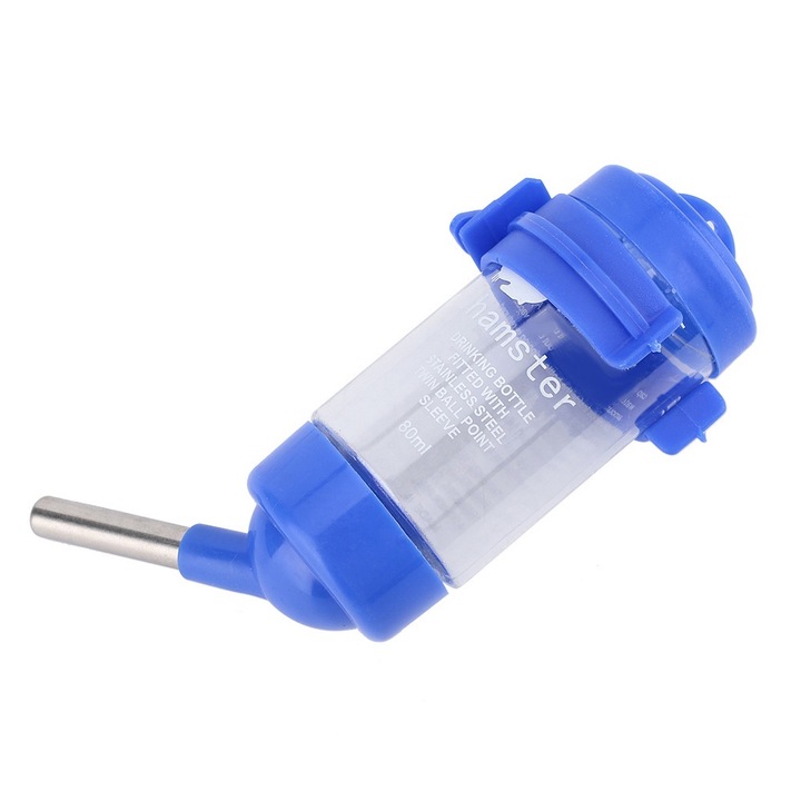 Adapator pentru animale mici BGHYHYHI, sistem anti-picurare, plastic, albastru