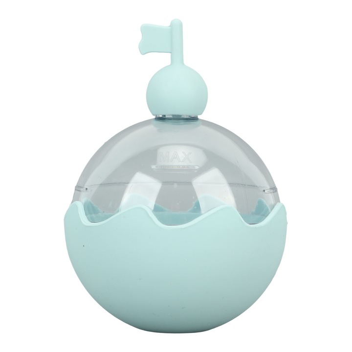 Силиконова форма за ледени топки с лесно освобождаване, горен отвор за пълнене, машина за ледени топки за коктейли с уиски, синя