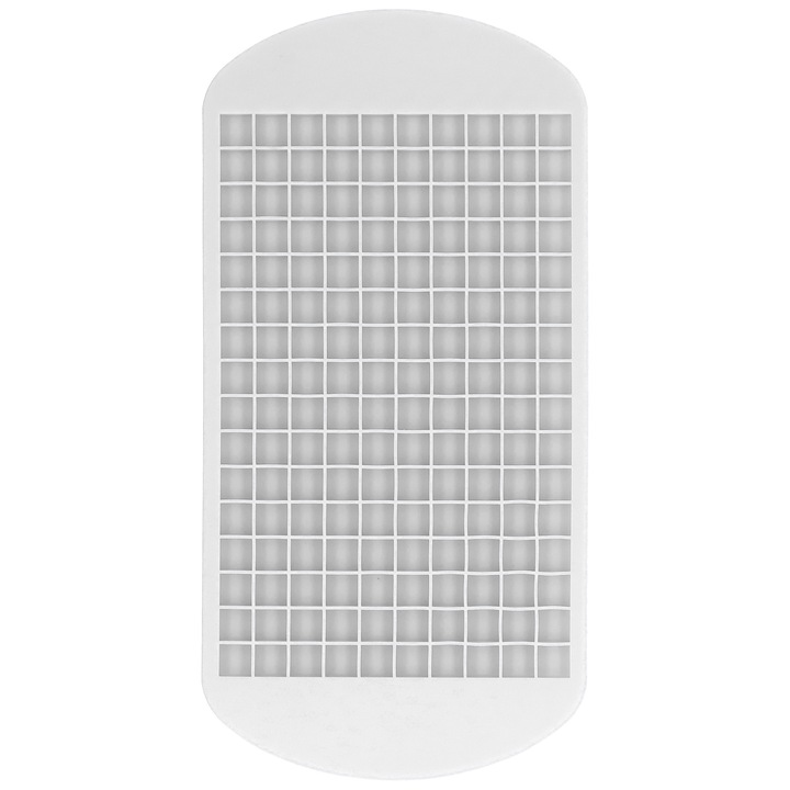 Jégkocka forma, Jormftte, élelmiszeripari szilikon, 160 kocka, könnyen tisztítható, fehér