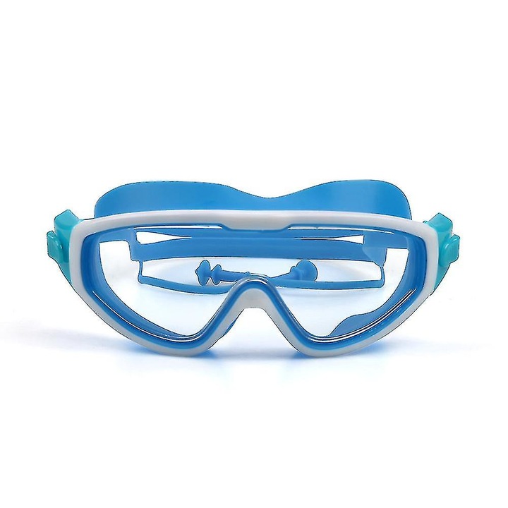 Детска маска за плуване Enforose, панорамна, удароустойчива, без течове, 4-14 години