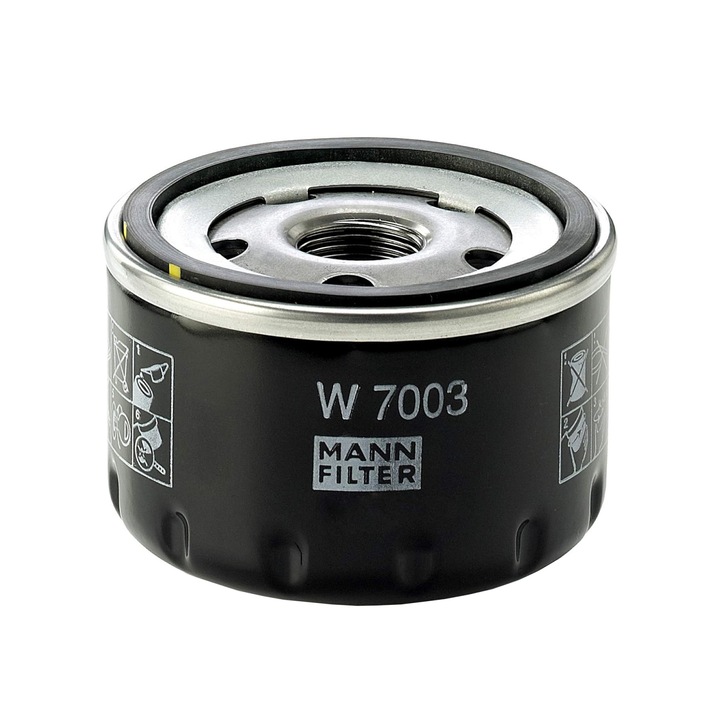 Filtru ulei Mann pentru Alfa Romeo 147, GT, 166, 156, Fiat Doblo, Idea, Multipla, Panda, Punto, Stilo