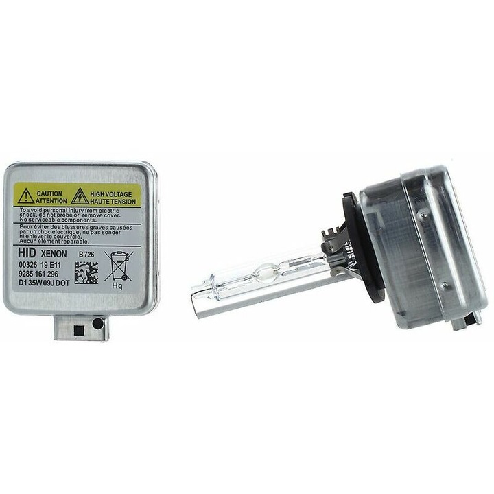 Комплект от 2 крушки D5S HID Xenon 35W 6000K, Longziming, бели, Plug and Play