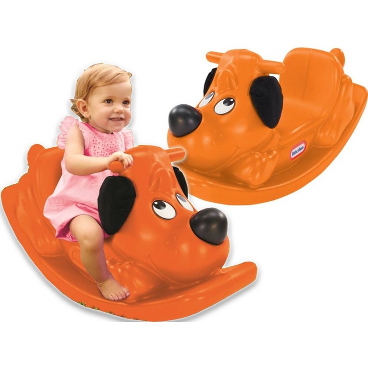 Детска люлка, Little Tikes, оранжева, max 22кг, 82.5x28x38cm, 3+ години