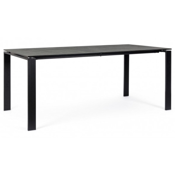 Стоманена маса Benjamin anthracite grey 180x90x76 cm