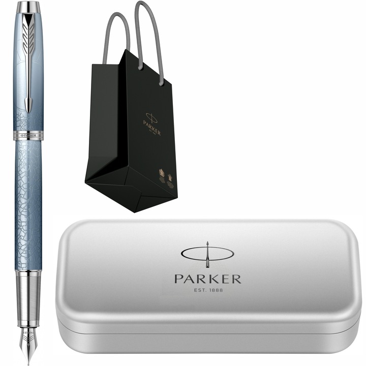 Stilou Parker IM Royal SE The Last Frontier Artic in cutie de metal si punga Parker