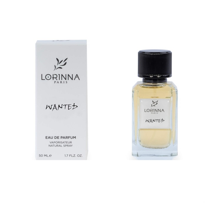 Apa de Parfum Lorinna Wanted, 50 ml, de barbat