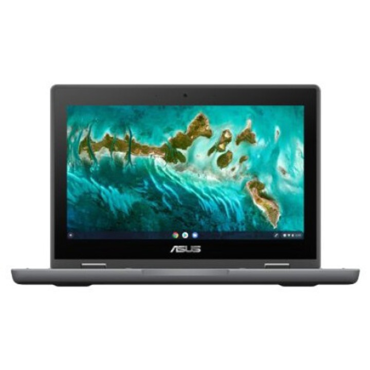 Лаптоп ASUS ChromeBook Flip CR1100FKA-BP0401, 11,6 инча 1366 x 768 сензорен екран, Intel Celeron® N5100 4 C / 4 T, 1,1 GHz - 2,8 GHz, 4 MB кеш, 8 GB LPDDR4X, 64 GB SSD, Intel UHD Graphics, Chrome OS