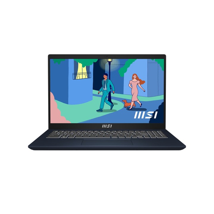 Laptop MSI Modern 15 B12MO-640PL, 15.6 inch 1920 x 1080, Intel Core i5-1235U 10 C / 12 T, 4.4 GHz, 12 MB cache, 15 W, 16 GB DDR4, 512 GB SSD, Intel Iris Xe Graphics, Windows 11 Home