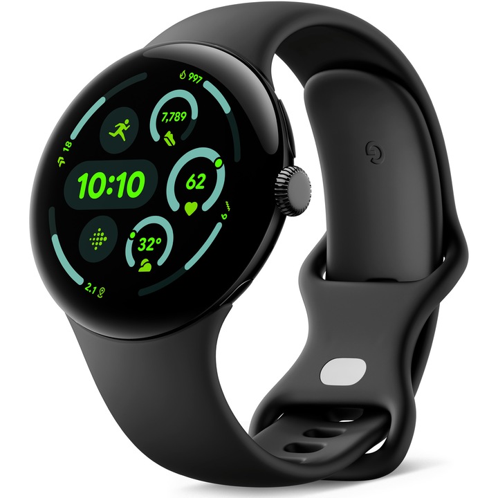 Smartwatch Pixel Watch 3, 45mm, Obsidian