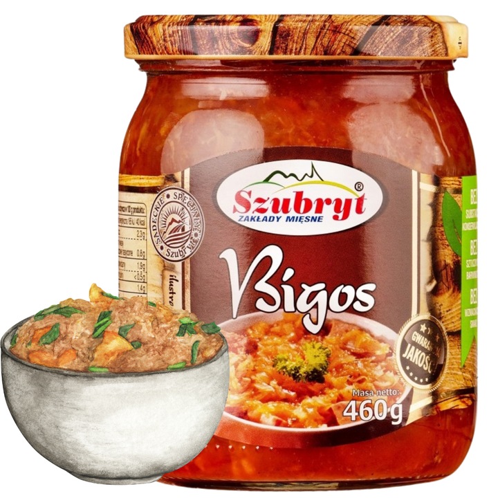 Bigos Szubryt, conserva instant, fara conservanti, 460g